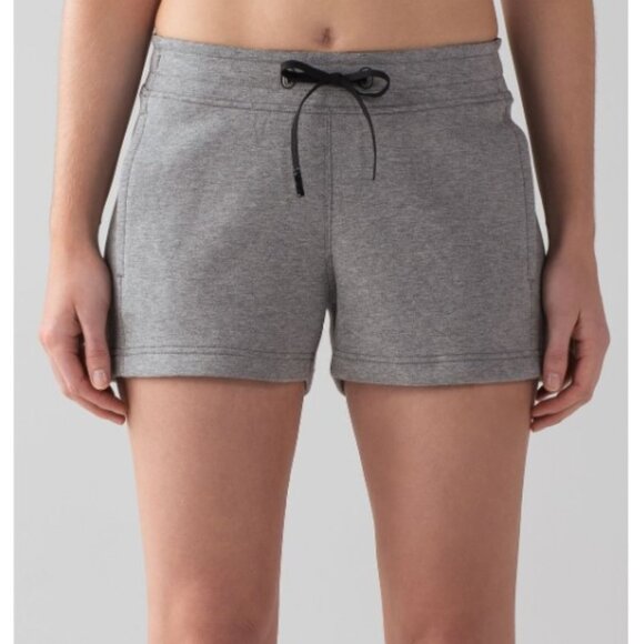 Lululemon NTS Short - Heathered Medium Grey / Black - Size 6 - Picture 2 of 13